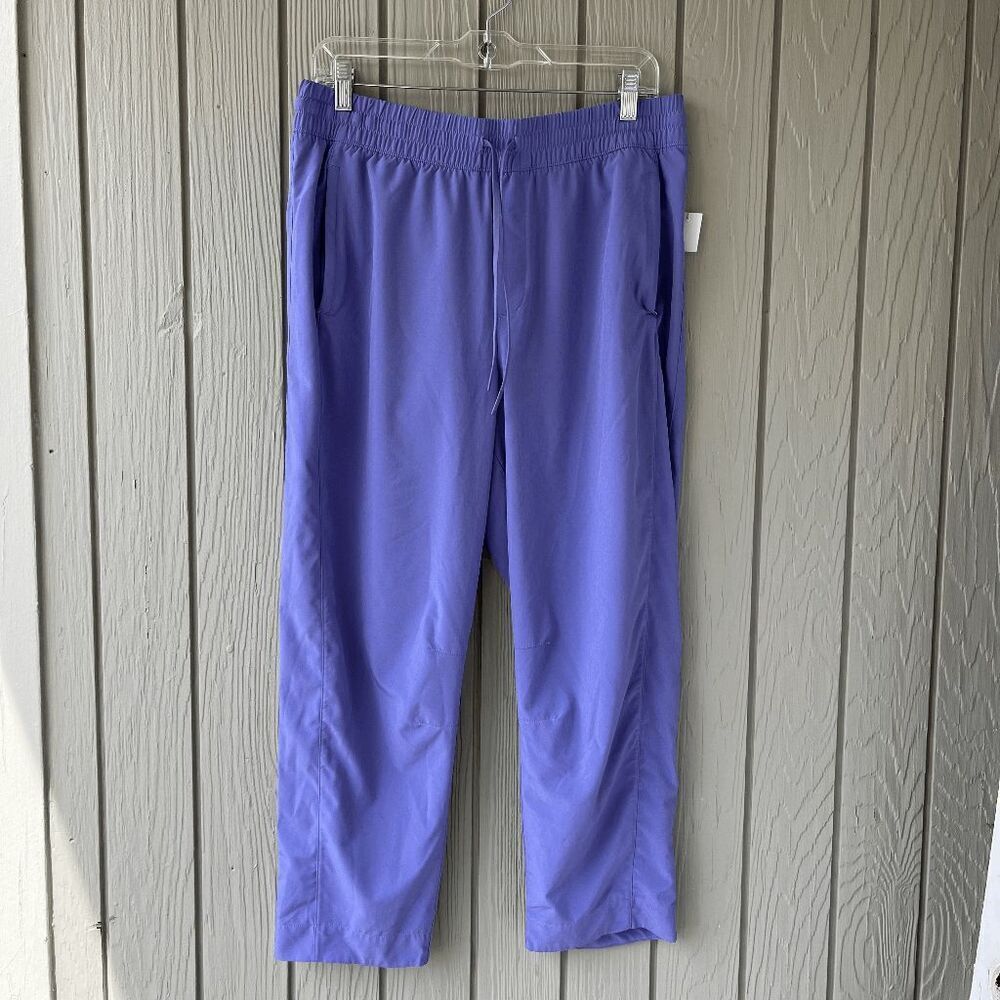 Athleta Arrival Pant Dark Adonis Blue Purple Ankle Straight - SZ 12